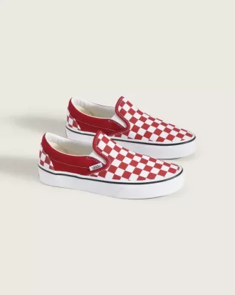 Big Kids Classic Slip-On Checkerboard Sko Big Kids Classic Slip-On Checkerboard Sko