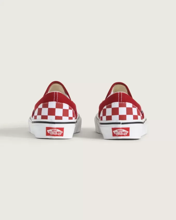 Big Kids Classic Slip-On Checkerboard Sko Big Kids Classic Slip-On Checkerboard Sko