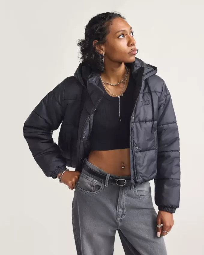 Hillgate Cropped Puffer-jakke Hillgate Cropped Puffer-jakke