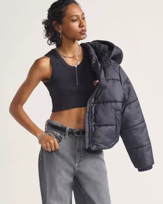 Hillgate Cropped Puffer-jakke Hillgate Cropped Puffer-jakke