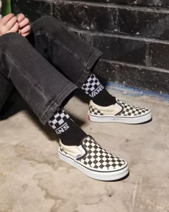Little Kids Classic Slip-On Checkerboard Sko Little Kids Classic Slip-On Checkerboard Sko