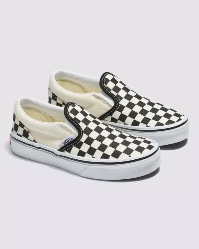 Little Kids Classic Slip-On Checkerboard Sko Little Kids Classic Slip-On Checkerboard Sko