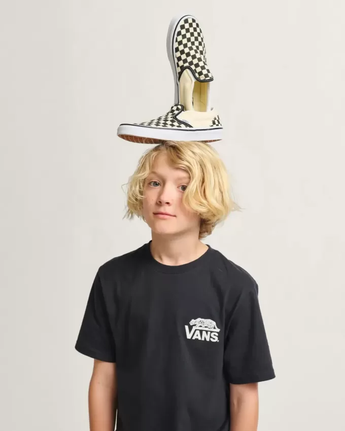 Little Kids Classic Slip-On Checkerboard Sko Little Kids Classic Slip-On Checkerboard Sko